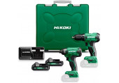 HiKOKI KC18DAWAZ Perceuse sans fil DS18DA + visseuse a chocs sans fil WH18 (2x 2,0Ah/18V)