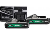 HiKOKI UC18YFSLWEZ Kit batterie et chargeur (18V/2x 4,0Ah)