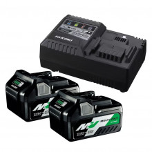 HiKOKI UC18YSL3WEZ Pack batteries + Chargeur 2x BSL36A18 18V/36V (5,0/2,5+UC18YSL3)