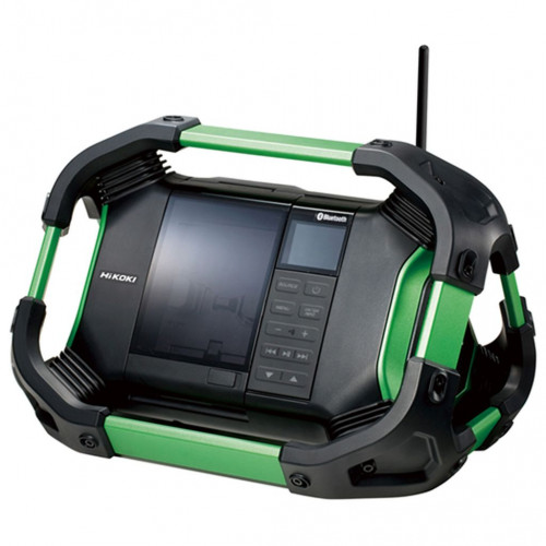 HiKOKI UR18DSDLW4Z Radio de chantier 14,4/18 V, Sans batterie, ni chargeur