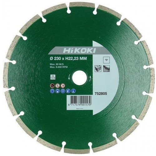 HiKOKI 752804 Disque segment diamant 180x22,2x7mm