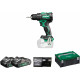 HIKOKI DS18DEWHZ Perceuse-visseuse sans fil (18V/2x4,0Ah) Coffret