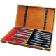 Holzmann Coffret de 8 gouges haute qualité HSS H8TLGN