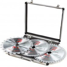 Holzmann Set de 3 lames TCT en coffret alu KSB254SET