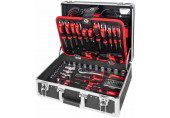 Holzmann Coffre a outils avec un jeu d’outils de 119 pieces WZK119ECO