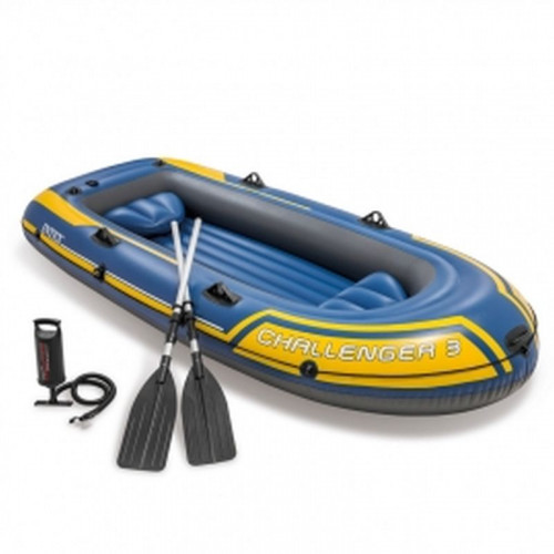 INTEX Challenger 3 Set Bateau gonflable ( bleu ), 295 x 137 x 43 cm 68370NP