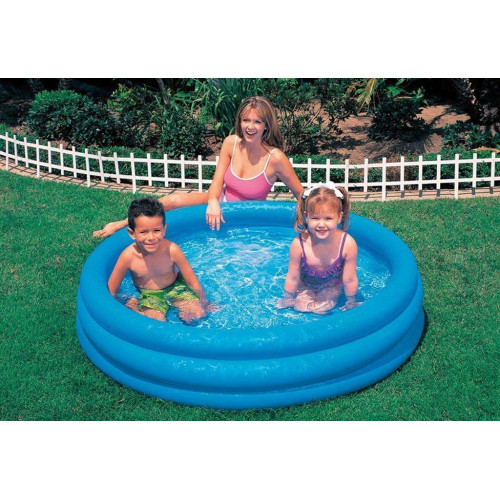 INTEX Piscine pour enfants Pool Crystal Blue O 147 cm a 3 anneaux 158426NP