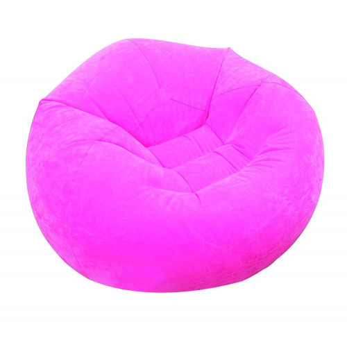 INTEX BEANLESS BAG CHAIR Fauteuil gonflable 107 x 104 x 69 cm, rose 68569