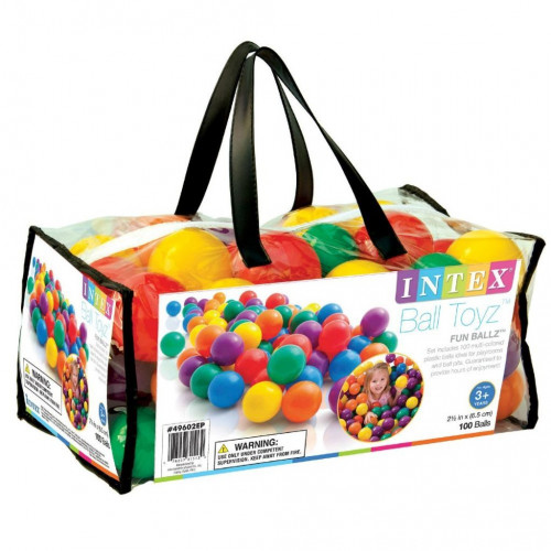 INTEX Fun Ballz Set 100 balles 6,5 cm, 49602