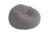 INTEX BEANLESS BAG CHAIR Fauteuil gonflable 107 x 104 x 69 cm, gris 68579