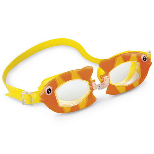 INTEX FUN GOGGLES Lunettes pour la natation, pour enfants, orange 55603