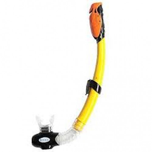 INTEX Tuba de plongée en silicone 55923/jaune INTEX Tuba de plongée en silicone 55923/jaune