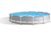 INTEX Prism Frame Premium Piscine 366 x 76 cm avec filtration a cartouche 26712NP