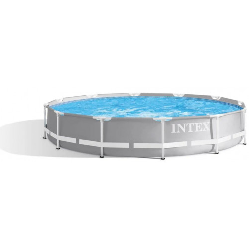 INTEX Prism Frame Premium Piscine 366 x 76 cm avec filtration a cartouche 26712NP