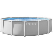 INTEX Prism Frame Pools Set Piscine 427 x 107 cm avec filtration a cartouche 26720NP