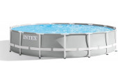 INTEX Prism Frame Premium Set Piscine 457 x 107 cm avec filtration a cartouche 26724NP