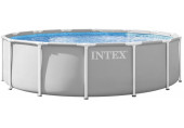 INTEX Prism Frame Premium Set Piscine 457 x 107 cm avec filtration a cartouche 26724NP