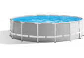 INTEX Prism Frame Premium Set Piscine 457 x 122 cm avec filtration a cartouche 26726NP