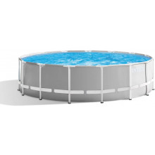 INTEX Prism Frame Premium Set Piscine 457 x 122 cm avec filtration a cartouche 26726NP