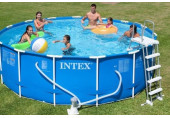 INTEX Metal Frame Pools Piscine 457 x 122 cm avec filtration 28242GN
