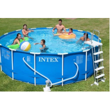 INTEX Metal Frame Pools Piscine 457 x 122 cm avec filtration 28242GN