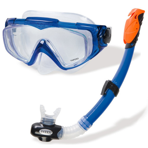 INTEX AQUA SPORT Set de masque et tuba de plongée, bleu 55962