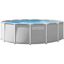 INTEX Prism Frame Premium Set Piscine 457 x 122 cm avec filtration a cartouche 26726NP