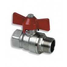 NOVASERVIS Robinet a boisseau sphérique a passage intégral 1 1/4", avec poignée papillon J