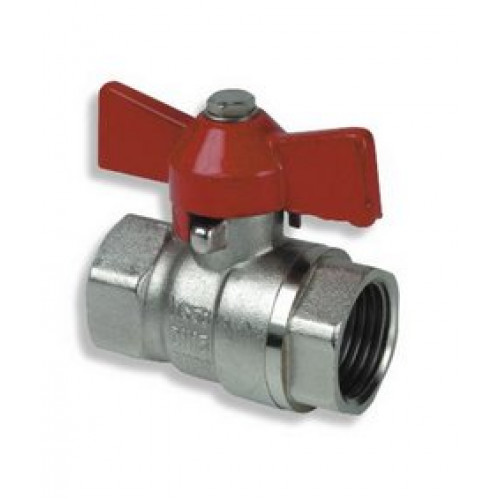 FERRO Robinet a boisseau sphérique standard avec poignée papillon, FF, 1/2" KM1 FERRO Robinet a boisseau sphérique standard avec poignée papillon, FF, 1/2" KM1