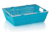 KELA Noblesse panier, 33 × 25 × 10 cm, turquoise KL-22611