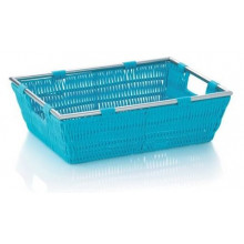 KELA Noblesse panier, 33 × 25 × 10 cm, turquoise KL-22611