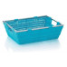 KELA Noblesse panier, 33 × 25 × 10 cm, turquoise KL-22611