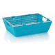 KELA Noblesse panier, 33 × 25 × 10 cm, turquoise KL-22611