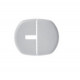 Kermi Cache pour pied de console, blanc ZB00290001