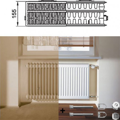 Kermi Therm X2 Radiateur de rechange 33 954 / 700 FK033D907