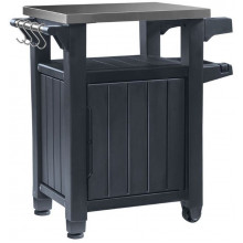 KETER UNITY 105L Table d'extérieur multifonctionnelle de barbecue, graphite 17202663