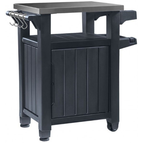 KETER UNITY 105L Table d'extérieur multifonctionnelle de barbecue, graphite 17202663