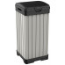 KETER BALTIMORE 125L Poubelle en résine, 41 x 41 x 87,4 cm, gris 17206192