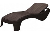 KETER ATLANTIC Chaise longue, 197 x 74 x 36 cm, marron 17199231