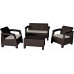 KETER BAHAMAS Ensemble lounge, marron/beige 17202269