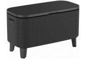 KETER BEVY BAR Table multifonction en rotin, 83,5 x 40 x 50-74 cm, graphite 17209510
