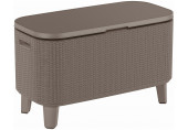 KETER BEVY BAR Table multifonction en rotin, 83,5 x 40 x 50-74 cm, cappuccino 17209510