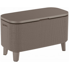 KETER BEVY BAR Table multifonction en rotin, 83,5 x 40 x 50-74 cm, cappuccino 17209510