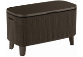 KETER BEVY BAR Table multifonction en rotin, 83,5 x 40 x 50-74 cm, marron 17209510