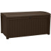 KETER BORNEO 416L Coffre de rangement 129,5 x 70 x 62,5 cm, marron 17197731