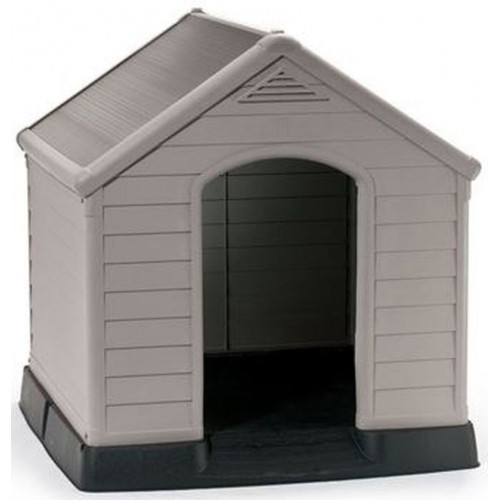 KETER DOG HOUSE Niche pour chien, 95 x 99 x 99 cm, gris 17360369