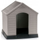 KETER DOG HOUSE Niche pour chien, 95 x 99 x 99 cm, gris 17360369