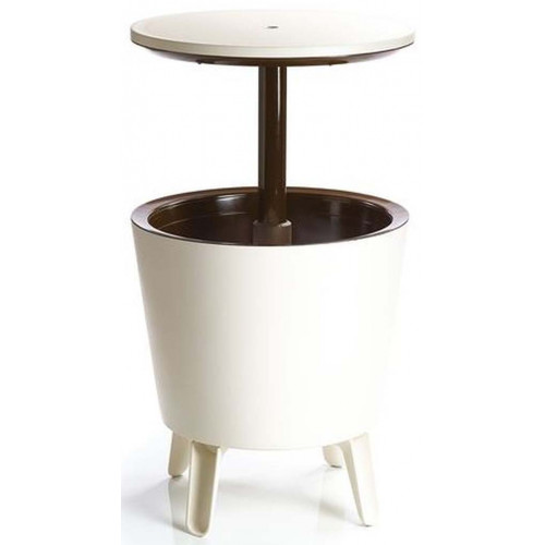 KETER COOL BAR Table de cocktail, créme/marron 17186745