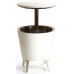 KETER COOL BAR Table de cocktail, créme/marron 17186745