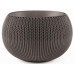 KETER COZIES M Pot de fleur suspendu, 36 x 36 x 22,5 cm, marron 17202379